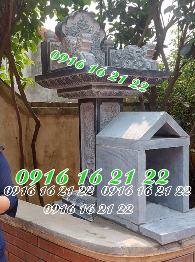 Am miếu thờ thần linh thổ địa 2 tầng bằng đá Am miếu thờ thần linh thổ địa 2 tầng bằng đá