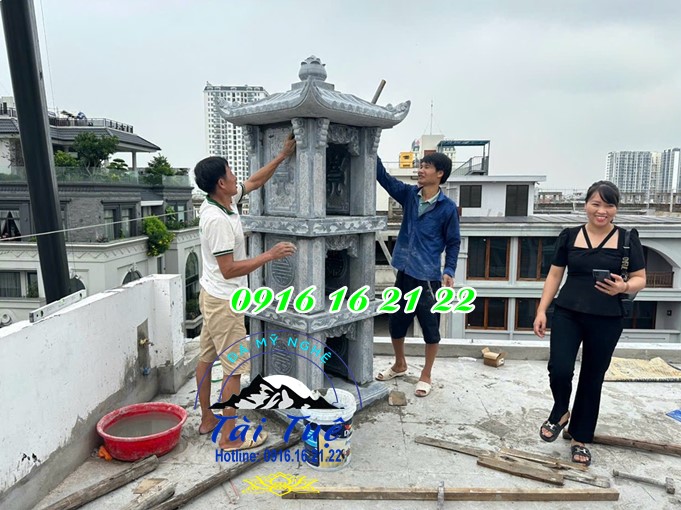 Địa chỉ uy tín thiết kế lắp đặt am miếu thờ thần linh thổ địa 2 tầng 3 tầng bằng đá
