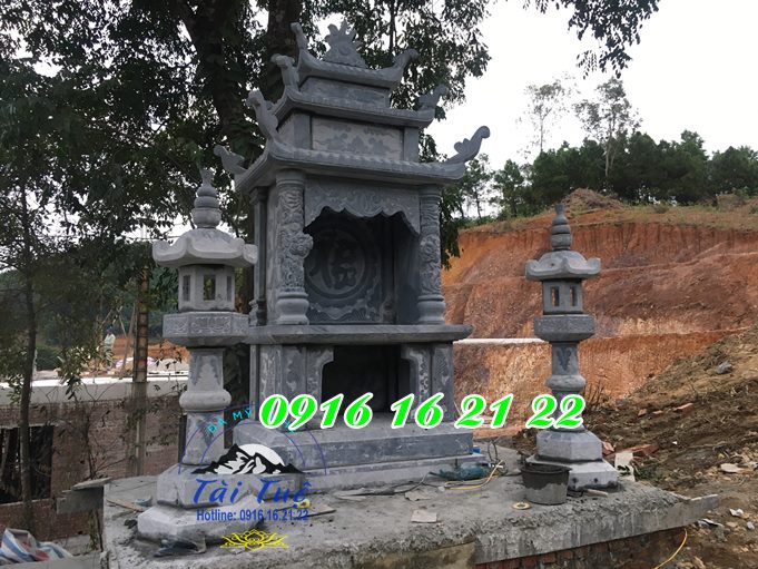 Hình ảnh mẫu am miếu thờ thần linh thổ địa 2 tầng 3 tầng bằng đá