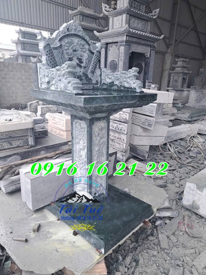 Mẫu am miếu bằng đá thờ thần linh thổ địa 2 tầng 19