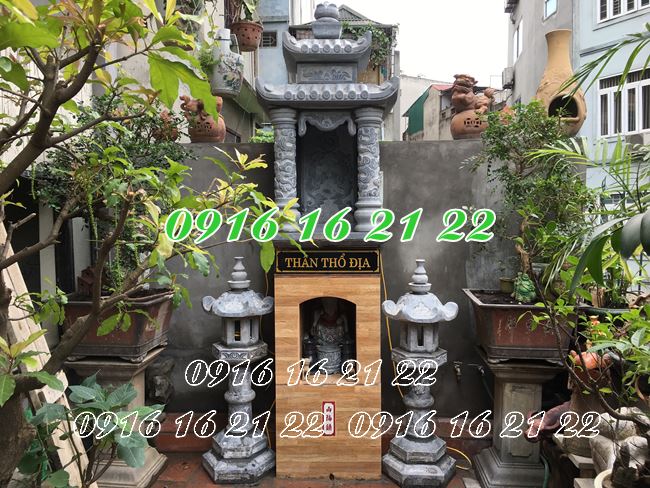 Mẫu am miếu thờ thần linh thổ địa 2 tầng bằng đá 10 Mẫu am miếu thờ thần linh thổ địa 2 tầng bằng đá 10