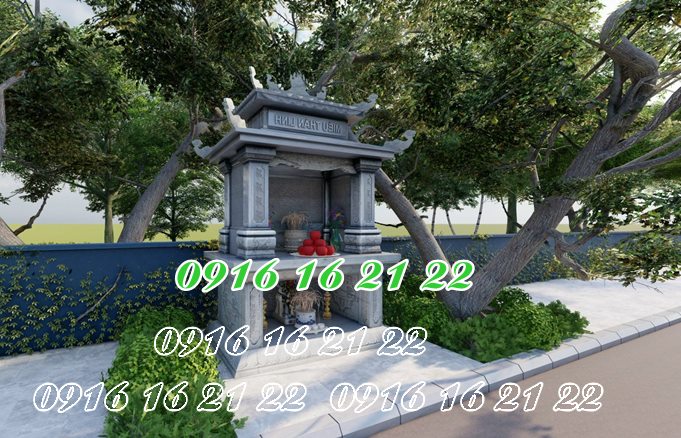 Mẫu am miếu thờ thần linh thổ địa 2 tầng bằng đá Mẫu am miếu thờ thần linh thổ địa 2 tầng bằng đá