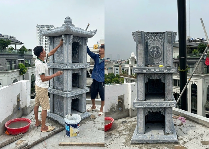 Địa chỉ uy tín thiết kế lắp đặt am miếu thờ thần linh thổ địa 2 tầng 3 tầng bằng đá Địa chỉ uy tín thiết kế lắp đặt am miếu thờ thần linh thổ địa 2 tầng 3 tầng bằng đá