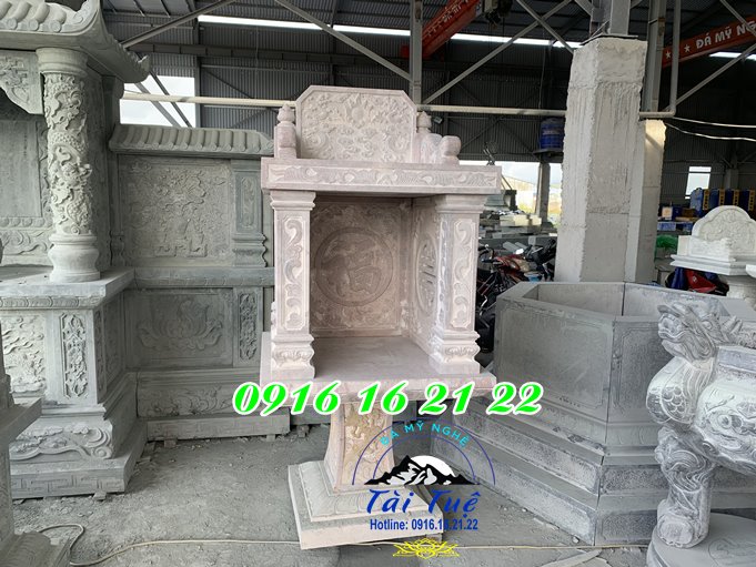 Mẫu miếu thờ thần linh thổ địa 2 tầng bằng đá