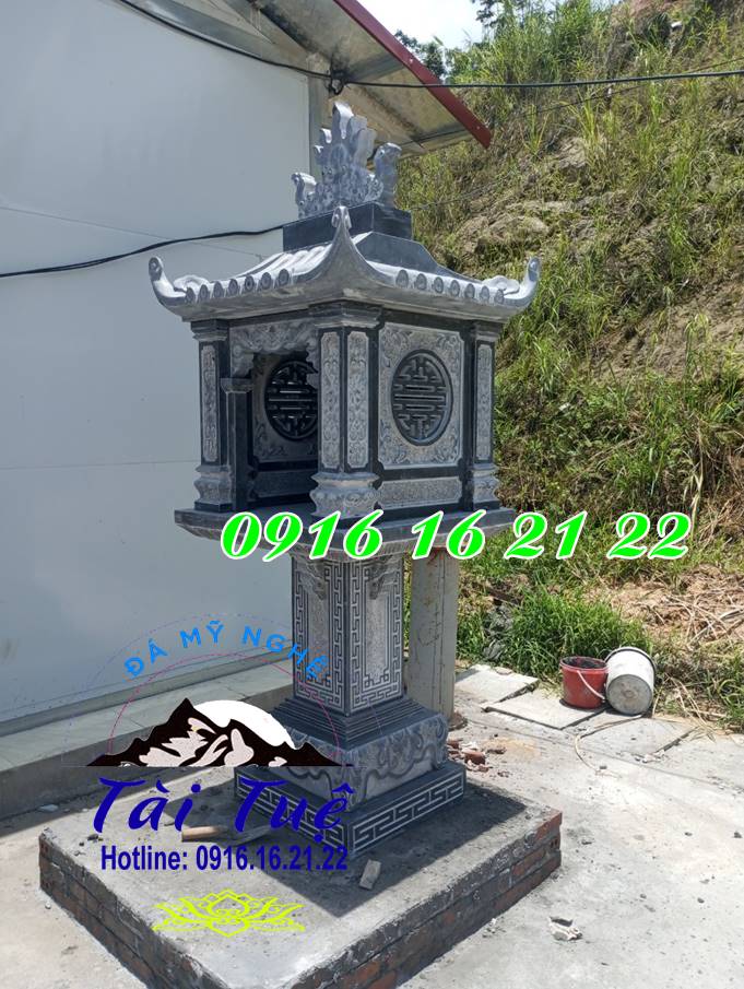 Bàn thờ thiên bằng đá có mái tại Bình Thuận Bàn thờ thiên bằng đá có mái tại Bình Thuận