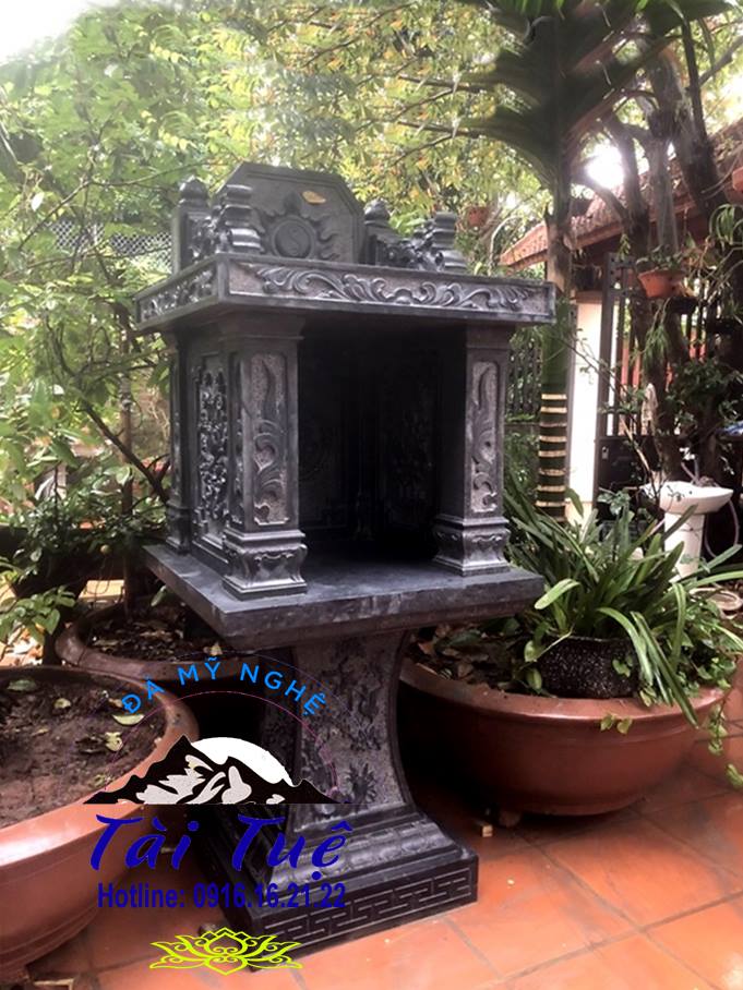 Cách đặt bàn thờ thiên bằng đá có mái sao cho chuẩn phong thủy Cách đặt bàn thờ thiên bằng đá có mái sao cho chuẩn phong thủy