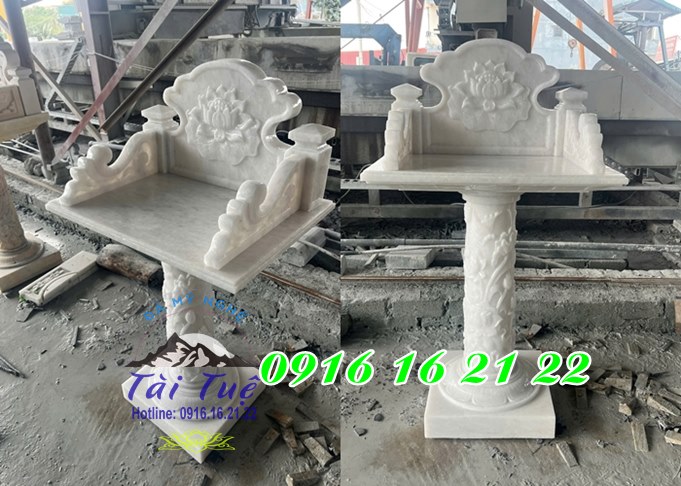 Mẫu bàn thờ thông thiên bằng đá không mái bán tại Long An Mẫu bàn thờ thông thiên bằng đá không mái bán tại Long An