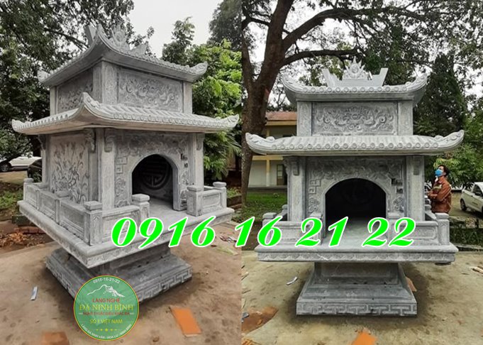 Mẫu miếu thờ Chúa Bản Thượng bằng đá hai mái Mẫu miếu thờ Chúa Bản Thượng bằng đá hai mái