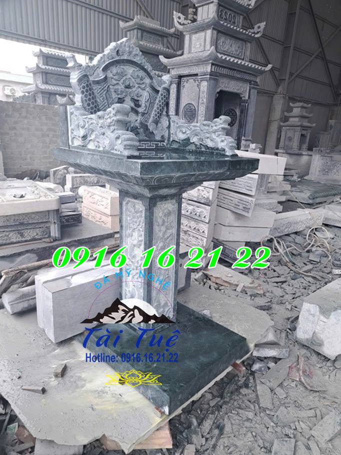 Mẫu bàn thờ Thiên đá xanh rêu 2 tầng không mái tại Bà Rịa-Vũng Tàu Mẫu bàn thờ Thiên đá xanh rêu 2 tầng không mái tại Bà Rịa-Vũng Tàu