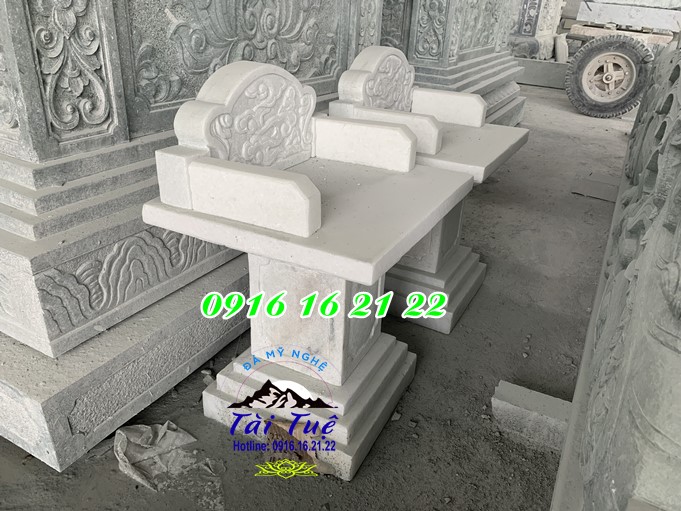 Mẫu bàn thờ đá trắng không mái thờ thiên ngoài trời tại Bà Rịa-Vũng Tàu Mẫu bàn thờ đá trắng không mái thờ thiên ngoài trời tại Bà Rịa-Vũng Tàu