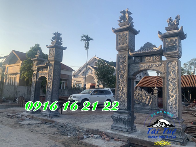 Cổng đá tam quan đình chùa nhà thờ tại Tuyên Quang Cổng đá tam quan đình chùa nhà thờ tại Tuyên Quang