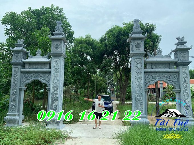 Mẫu cổng đá tam quan đình chùa nhà thờ tại Tuyên Quang Mẫu cổng đá tam quan đình chùa nhà thờ tại Tuyên Quang