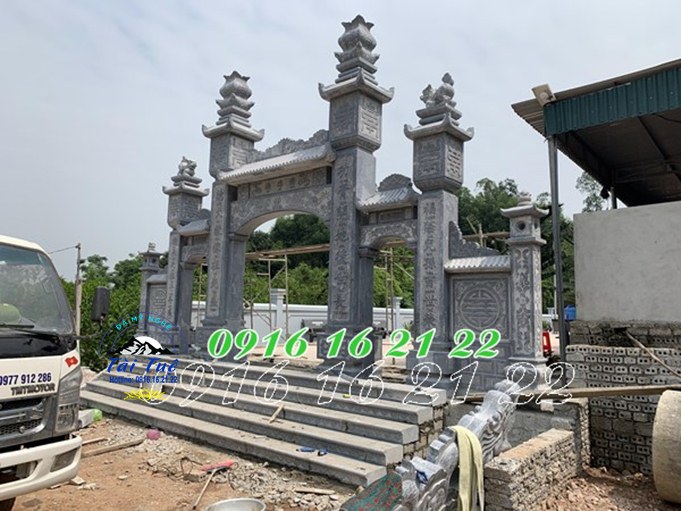 Mẫu cổng đá tam quan nhà thờ từ đường tại Tuyên Quang Mẫu cổng đá tam quan nhà thờ từ đường tại Tuyên Quang