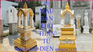 10 Mẫu bàn thờ phật 4 mặt