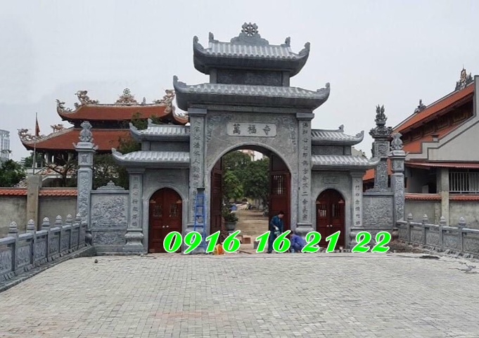 Cổng đá tam quan đình chùa tại Bắc Ninh Cổng đá tam quan đình chùa tại Bắc Ninh