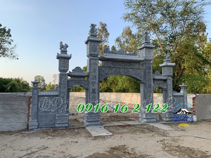 Cổng nhà thờ họ bằng đá xanh tại Phú Thọ 19 Cổng nhà thờ họ bằng đá xanh tại Phú Thọ 19