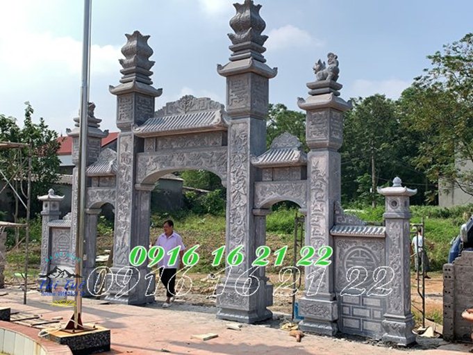Mẫu cổng chùa tam quan bằng đá tại Quảng Ninh Mẫu cổng chùa tam quan bằng đá tại Quảng Ninh