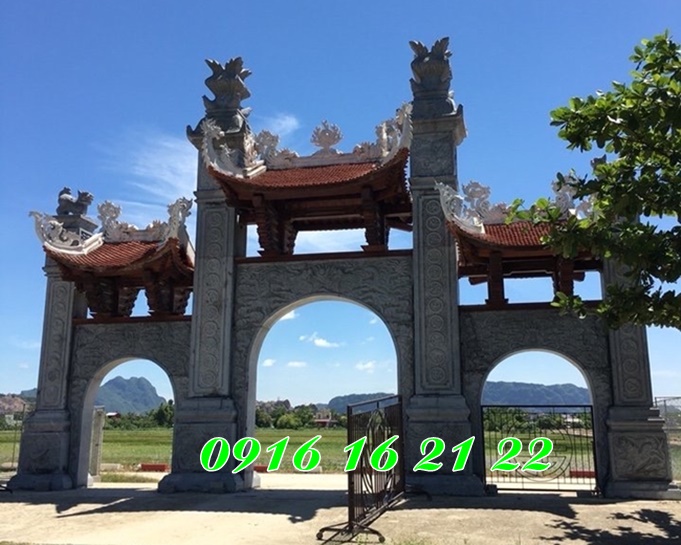 Mẫu cổng đá chùa chiền, đền miếu tại Quảng Ninh Mẫu cổng đá chùa chiền, đền miếu tại Quảng Ninh