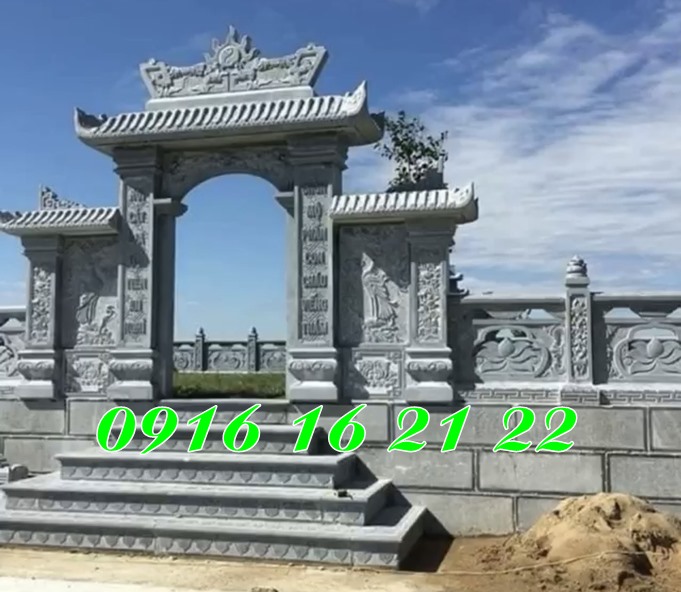 Nhược điểm cần lưu ý khi xây cổng đá tại Quảng Ninh Mẫu cổng khu lăng mộ đá gia đình tại Quảng Ninh