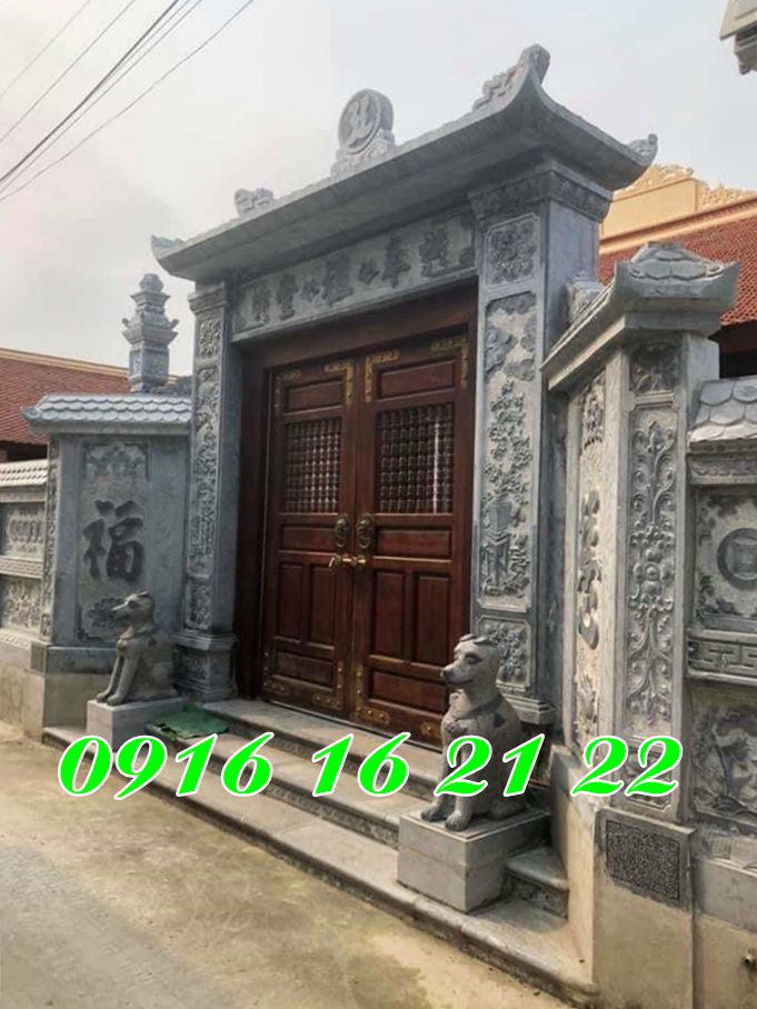 Mẫu cổng nhà thờ họ bằng đá xanh tại Phú Thọ 19 Mẫu cổng nhà thờ họ bằng đá xanh tại Phú Thọ 19