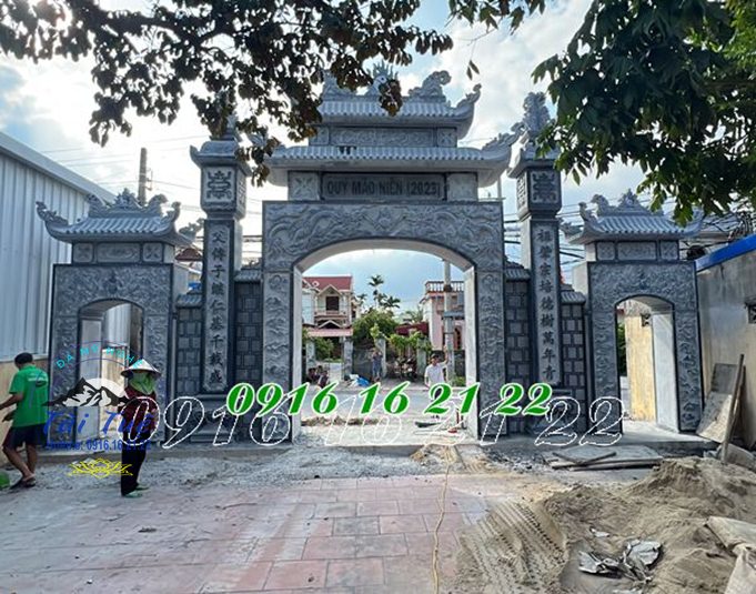 Mẫu cổng tam quan bằng đá đẹp tại Bắc Ninh Mẫu cổng tam quan bằng đá đẹp tại Bắc Ninh