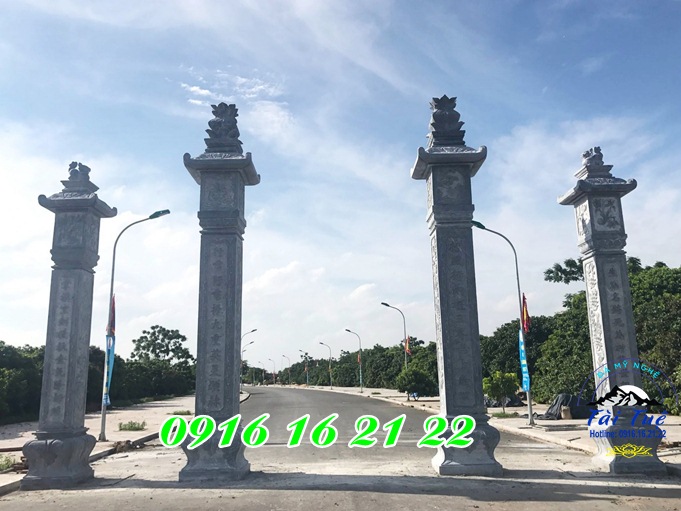 Mẫu cổng tam quan tứ trụ tại Bắc Ninh Mẫu cổng tam quan tứ trụ tại Bắc Ninh