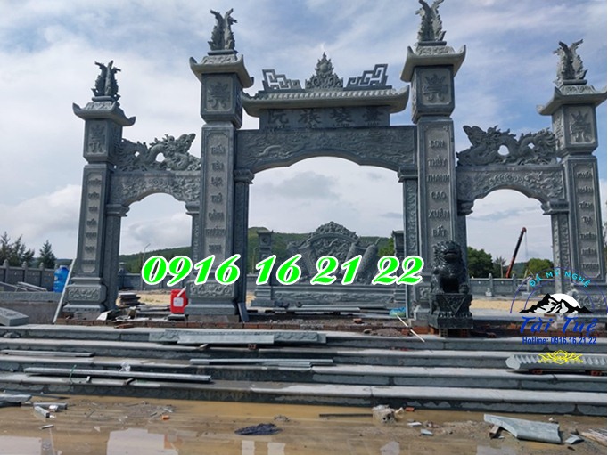 Xây cổng nhà thờ họ bằng đá tại Phú Thọ 19 Xây cổng nhà thờ họ bằng đá tại Phú Thọ 19