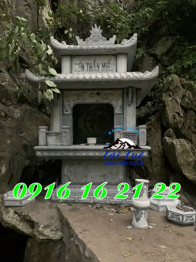 Am thờ đá miếu sơn thần đơn giản Am thờ đá miếu sơn thần đơn giản