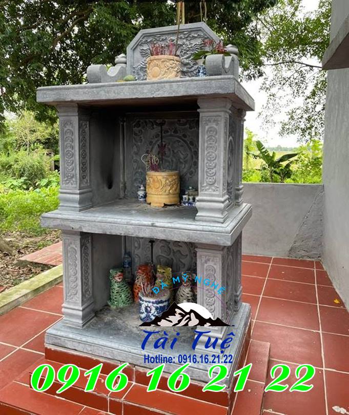 Am thờ đá thờ thần linh hai tầng Am thờ đá thờ thần linh hai tầng